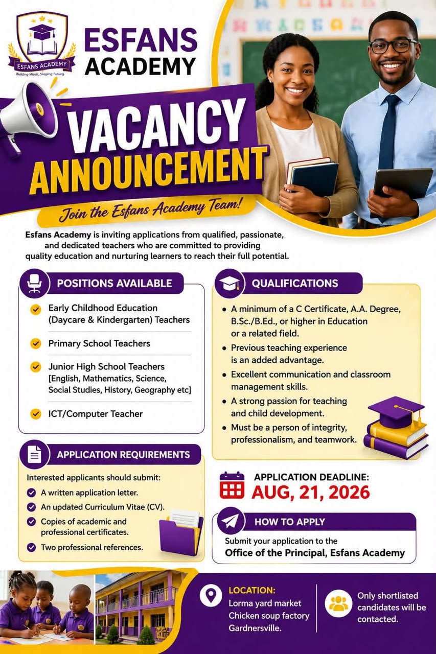 Vacancy Announcement: Join the ESFANS Academy Team